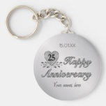 25ème anniversaire - argent porte-clefs