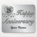 25ème anniversaire - argent tapis de souris