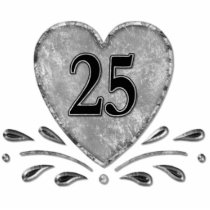 25ème anniversaire - Keychain argenté