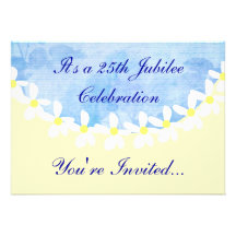 25èmes invitations de célébration de jubilé de non