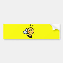 2654-royalty-vrij-weinig-bij-cartoon-karakter BESN Bumperstickers