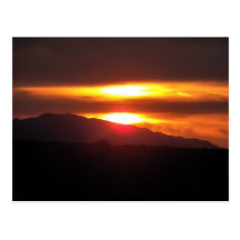 2/20/12 coucher du soleil dans le congrès, Arizona Cartes Postales
