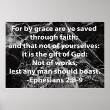 2:8 d'Ephesians - 9 Poster