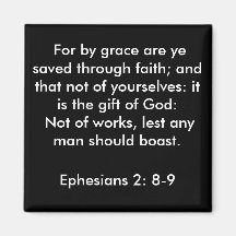 2:8 d'Ephesians - aimant 9
