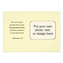 2:8 d'EPHESIANS Invitations Personnalisées