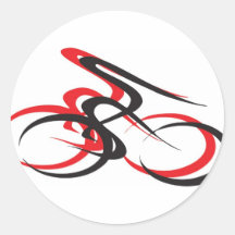 2 cycles autocollants ronds