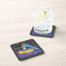 2ème Anniversaire Dessous-de-verre