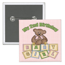 2ème Bébé d'anniversaire Pin's Avec Agrafe