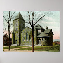 2ème Église presbytérienne, Scranton, cru de PA Posters