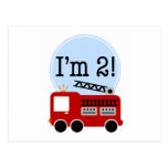 2ème Firetruck d'anniversaire Cartes Postales