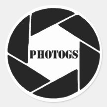 2x2photogs autocollant rond