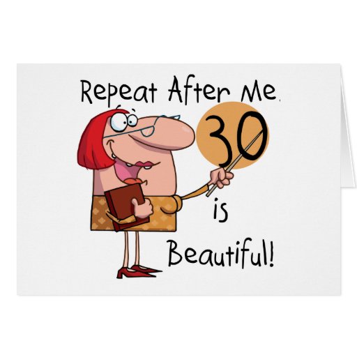 30 est de beaux T-shirts et cadeaux Carte De Vœux