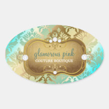 311 betoverend Gouden OceaanDamast Stickers