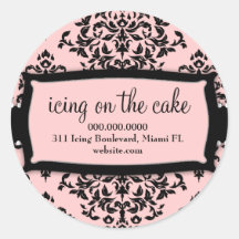 311 bevriezend op het Zoete Roze van de Cake Ronde Stickers