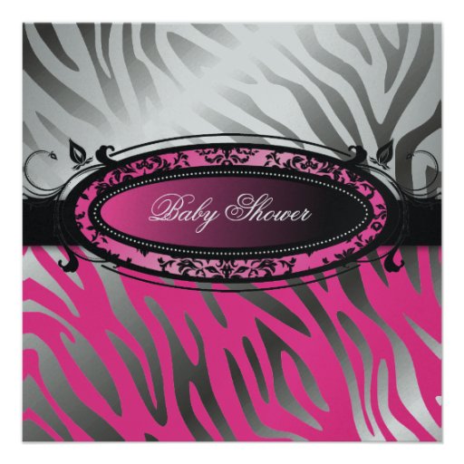 311-C'est Luxueux | het Roze Gestreepte | Baby van Uitnodiging