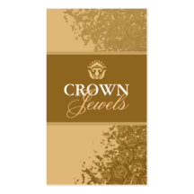 311-CROWN JEWELS l'OR Cartes De Visite Personnelles