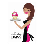 311-Daisy la brune de Cutie de petit gâteau Modèle De Carte De Visite