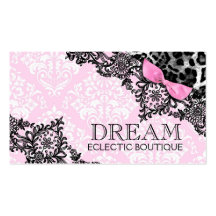 311 droom in het Roze van Girly van de Luipaard &  Visitekaartje