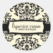 311-Icing sur le gâteau - crème de réglisse Adhésifs Ronds