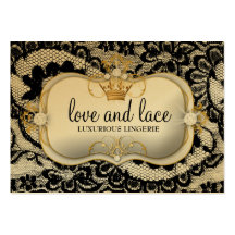 311 Lace de Luxe - or métallique de Ciao Bella Cartes De Visite Personnelles