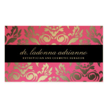 311-Ladonna het Roze van het Damast Visitekaart Sjablonen