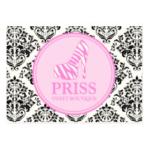 311 Mlle Priss Zebra Heel Modèles De Cartes De Visite