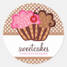 311-zoet de Sticker van Cupcake van Cakes