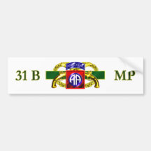 31B tweeëntachtigste Afdeling In de lucht Bumperstickers