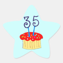 35ste Verjaardag Sticker