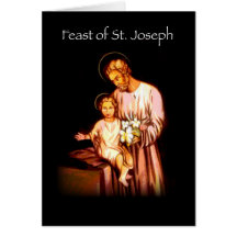 3821 feest van St. Joseph Black Kaart