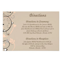3.5 x 5 Direction Card Light Coral Pink/Brown Swir