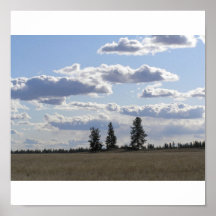 3 arbres poster