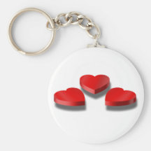 3 boîtes en forme de coeur à sucrerie porte-clé