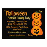 3 citrouilles de Halloween Invitations Personnalisées