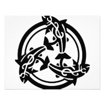 3 dauphins tribaux faire-parts