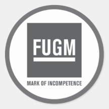 3" FUGM par l'autocollant de SAB (gris)