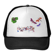 3 libellules, leaft de 4 coeurs, 000000161239 casquettes
