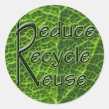3 r's ronde sticker