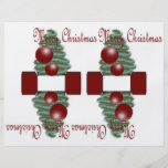 3D doos van het Ornament van Kerstmis Persoonlijke Folder