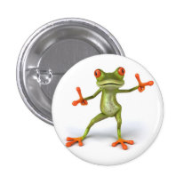 3D kikkertje Peace Speldbuttons