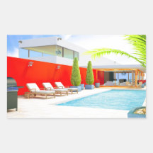 3D rendent le luxe House1 Autocollant