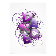 3D Uitnodiging van de Overweging van de Dans (de Z