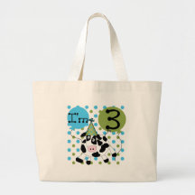 3èmes T-shirts et cadeaux d'anniversaire de vache  Sac