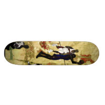 3warriors geel en rood persoonlijk skateboard