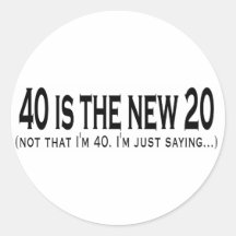 40 zijn nieuwe 20 stickers