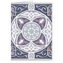 4 directions argent et mauve cartes de vœux