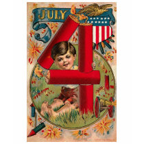 4 juillet - chemise vintage d'art