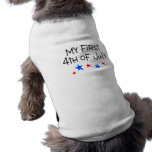 4 van Juli Mijn Eerste 4 van Juli (Sterren) Huisdieren Shirt