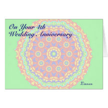 4ème Anniversaire de mariage Cartes De Vœux