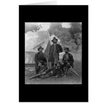4ème La cavalerie de la Pennsylvanie commande 1862 Cartes De Vœux